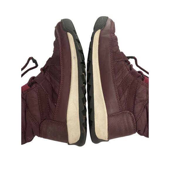 Sorel Youth Size 1 Purple Waterproof Insulated Fur Lined Winter Snow Boots - Picture 5 of 7